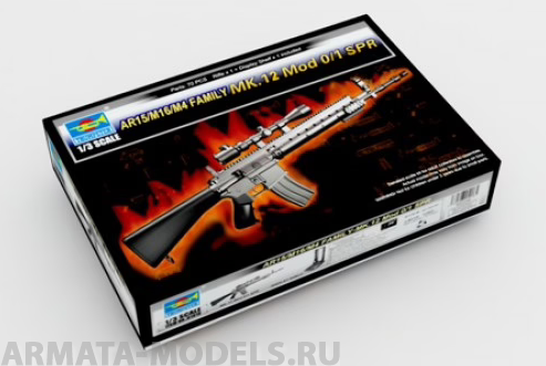 01918P Американская полуавтоматическая винтовка AR15/M16/M4 MK.12 Mod 0/1SPR Trumpeter