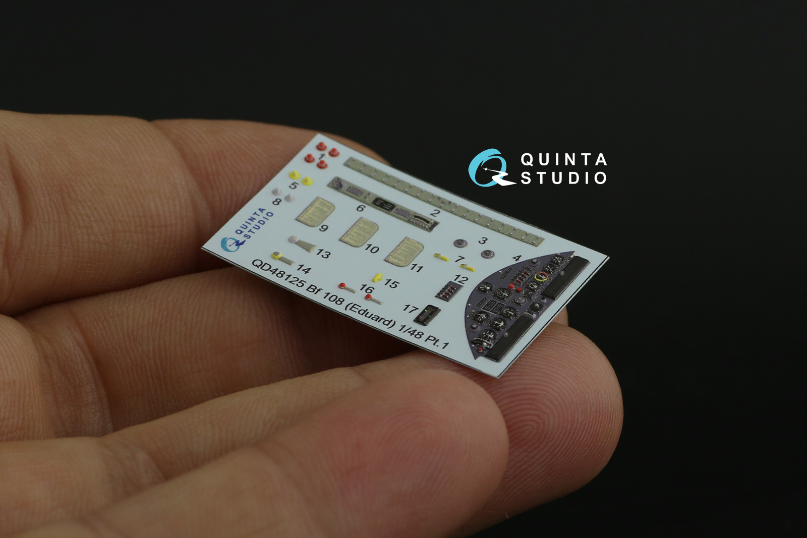 QD48125 3D Декаль интерьера кабины Bf108 (Eduard)