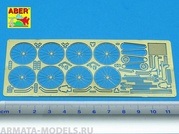ABR-35-097  Дополнения для  German military bicycles (set for two) для Tamiya 1/35