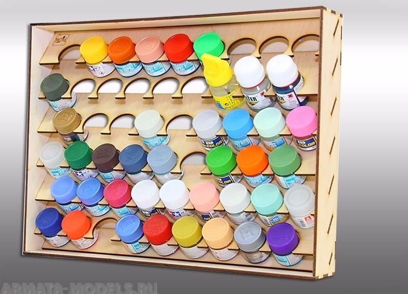 POL-36-01 Полка настольно-подвесная для баночек 36 мм.