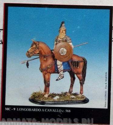 FRIUL-MC-9 Лангобард на коне 568 г. Friulmodel