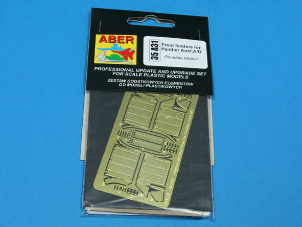 ABR-35-A31  Дополнения для  Front fenders for Panther Ausf.A/D для Tamiya, Italeri 1/35