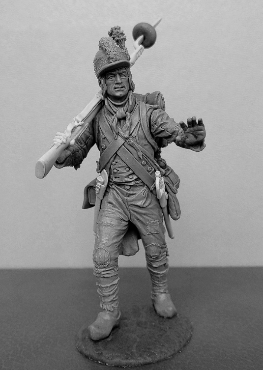 CHM-54366. Фузилер линейных пехотных полубригад, Франция 1793-1803 гг. 54 мм. Материал - смола. Chronos Miniatures