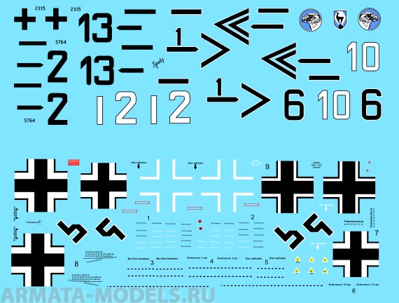 72050CD Декаль Fw-190 A3 Jg 51 part I 1/72