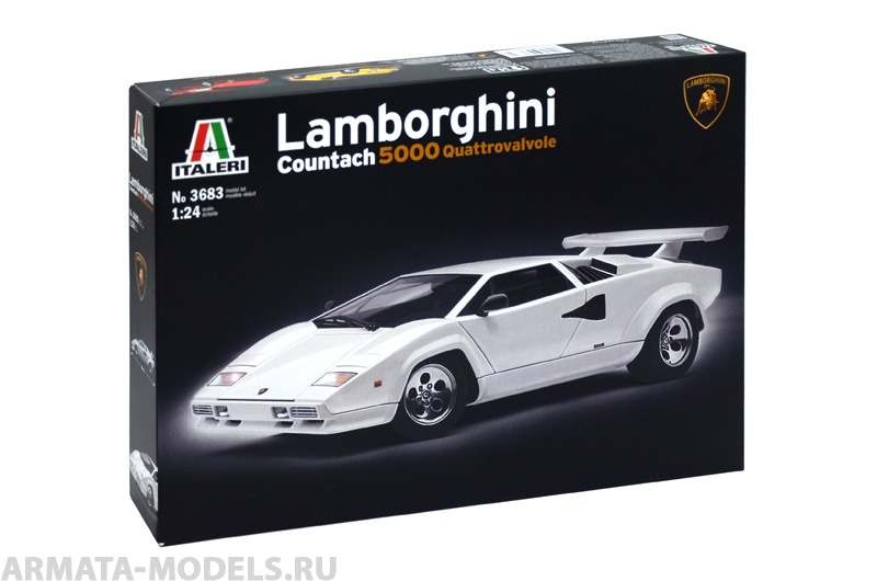 3683ИТ АВТОМОБИЛЬ LAMBORGHINI COUNTACH 5000 Italeri