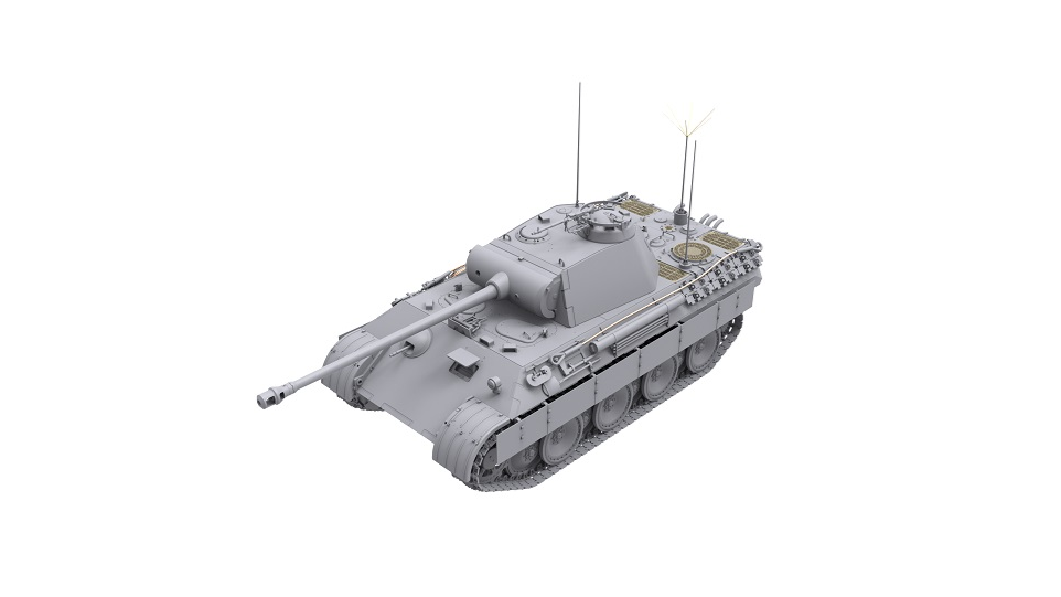 DW35011 Сборная модель Pzkpfwg. V Panther A late 2 in 1 (Sd.Kfz.171/268) Das Werk