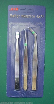 4103J Набор пинцетов, 3 шт.