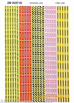 DM35257 Полицейская лента, лента с надписью опасно, пожарная лента (бумага)