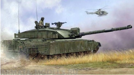 01522 Танк  Челленджер с навесной броней  Trumpeter