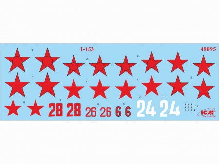 48095 И-153 Чайка Советский истребитель-биплан ІІ МВ ICM