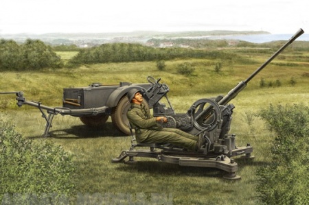 80148 ЗУ 2cm Flak38 Late Version/Sd. Ah 51 1/35 Hobby Boss