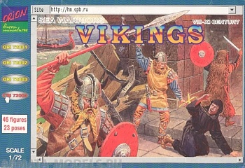 ORI72004 Фигуры Vikings 1/72