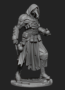 CHM-54144. Миры Фэнтези: Человек без имени. 54 мм. Материал – смола.