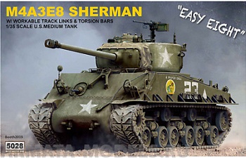RM-5028 M4A3E8 Sherman w/workable track links and torsion bars