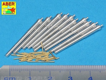 ABR-1:350-L-65  Дополнения для  Set of Barrels for H.M.S. Dreadnought battleship- 12” Mk.X BLx 10; 12cwt QF Mk I x 26  для  1/350