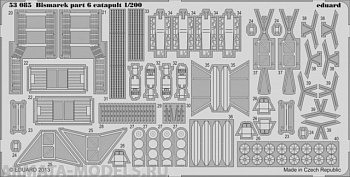 53085 Набор фототравления Bismarck part 6 - catapult     for Trumpeter kit