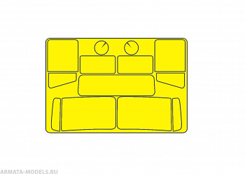 AM35103 Маска окрасочная для Урал-4320 Звезда