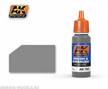AK-785 Краска акриловая MIDDLE GREY