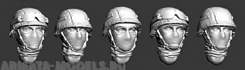 ARM356008 Головы в современных Российских шлемах и балаклавах №1