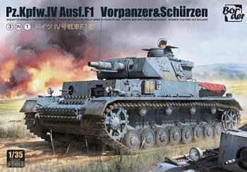 BT003 Немецкий средний танк Pz.Kpfw.IV Ausf.F1 (F1 .VORPANZER. SCHURZEN) 3in1