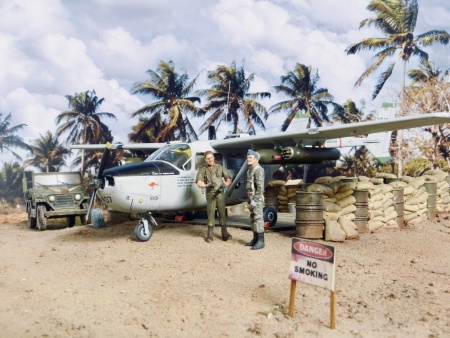 48290 Cessna O-2A Skymaster, Американский самолет-разведчик ICM