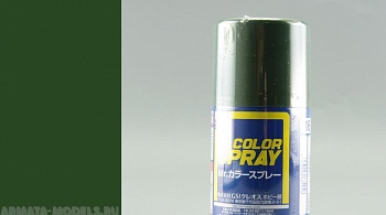 S016 Краска в баллончиках т.м. MR.HOBBY 100мл  IJA GREEN